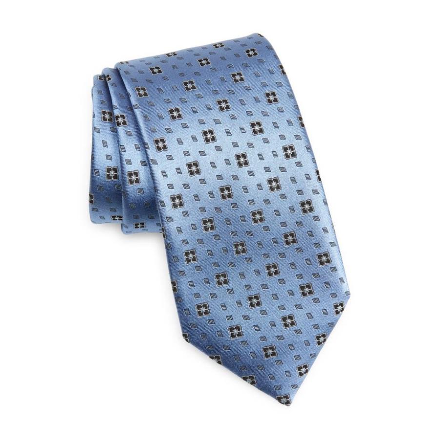 ゼニア Silk メンズ ネクタイ アクセサリー Geo Floral Silk メンズファッション Tie レギュラータイ 91 Brblufa