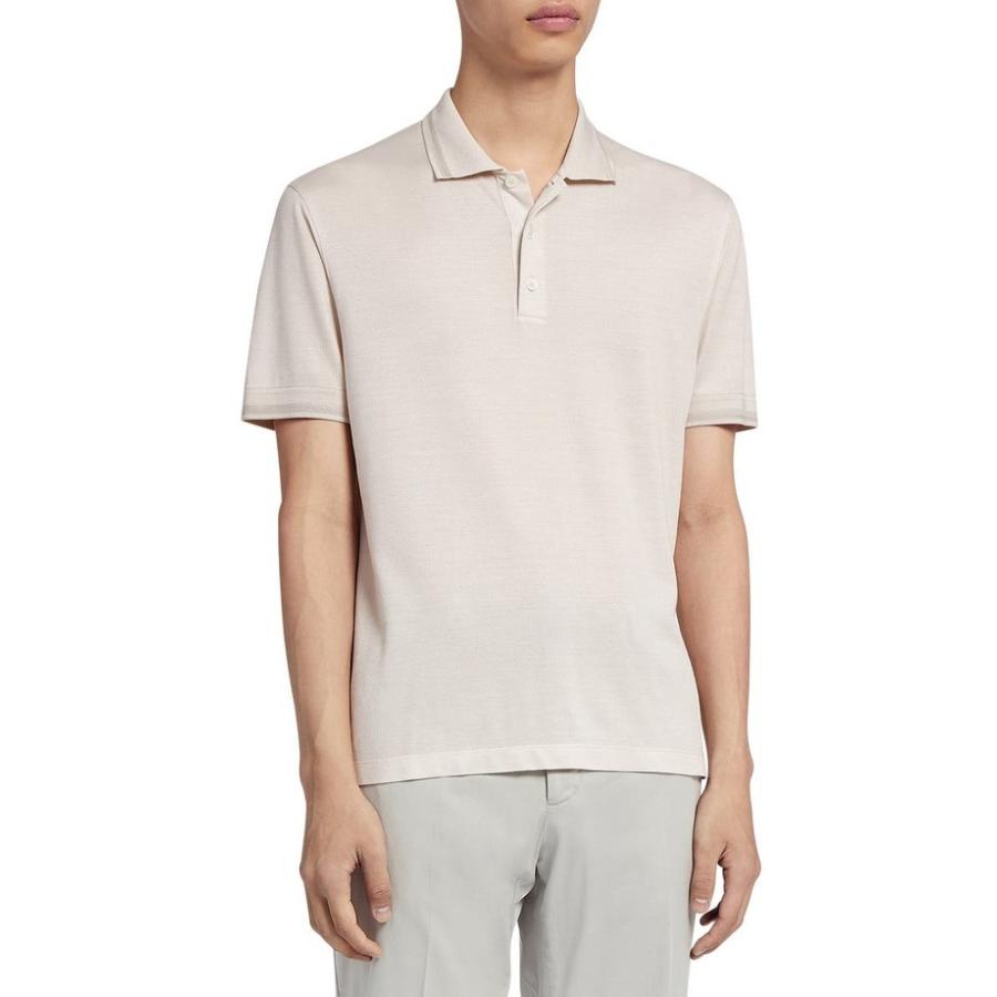 メーカー公式 ゼニア メンズ ポロシャツ トップス Silk Cotton Polo Shirt
