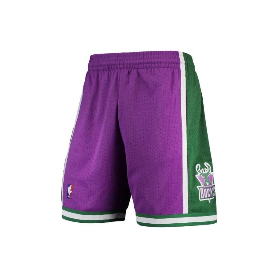 冬バーゲン 特別送料無料 ミッチェル ネス Shorts Swingman Team Classics Hardwood Bucks Milwaukee Purple Ness Mitchell Men S ボトムス ハーフパンツ ショーツ メンズ ショート ハーフパンツ サイズ Small Www Papelariashalon Com