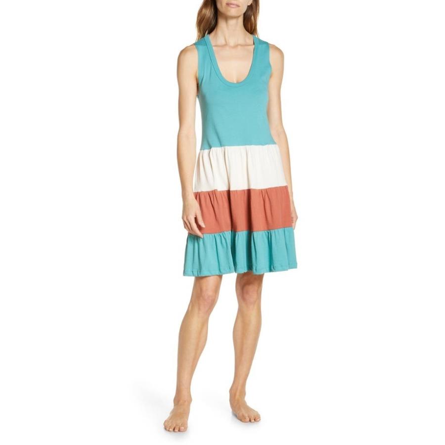 ソルエンジェルス レディース ワンピース トップス Colorblock Tiered Sleeveless Dress Zkgmu Kz