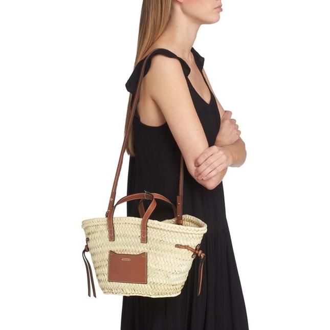 ★動作確認済み イザベル マラン レディース トートバッグ バッグ Mini Cadix Woven Straw Tote 【X1758575309】(63388円)