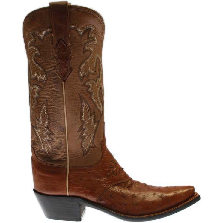 ルチーズ レディース ブーツ・レインブーツ シューズ Augusta Ostrich Snip Toe Cowboy Boots レインブーツ