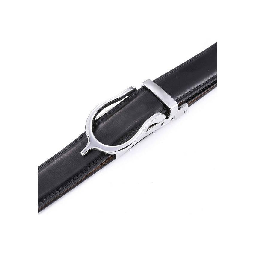 ミオマリオ メンズ ベルト アクセサリー Men S Pointed Buckle Linxx Ratchet Belt