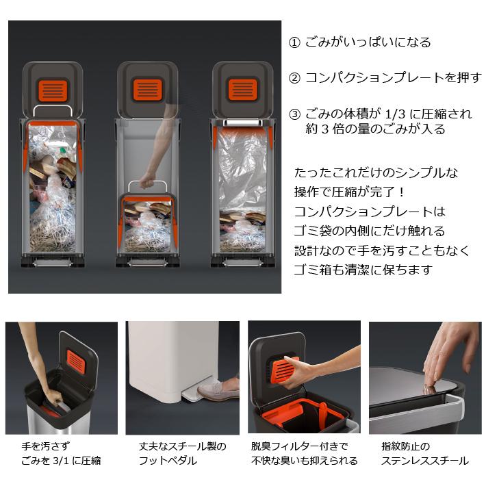 Joseph ジョセフジョセフ ごみ箱 圧縮ごみ箱 クラッシュボックス Joseph ジョセフジョセフ ごみ箱 圧縮ごみ箱 クラッシュボックス