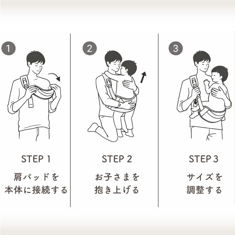 ボーンブーン ヒップシート ショルダーバッグ 抱っこ紐 ショルダー