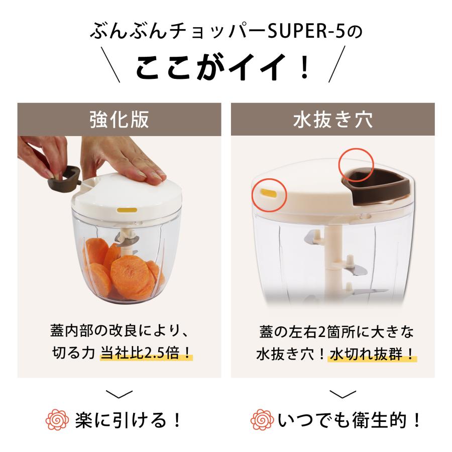 ぶんぶんチョッパー スーパー5 Boss 食洗機対応 チョッパー みじん切り