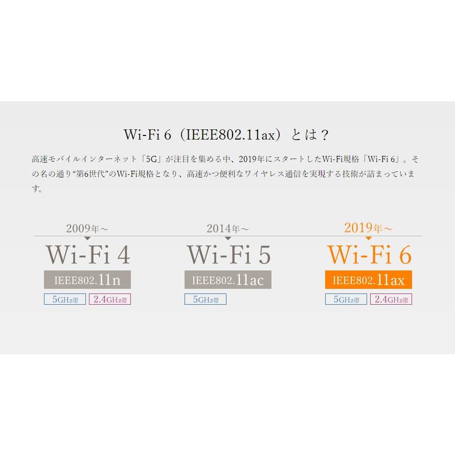 NEC ルーター 無線 LAN ルーター NEC 親機 wi-fi6 Wi-Fi ルーター IPv6 対応 Aterm PA-WX5400HP 11ax メッシュ 中継機能搭載 WiFiワイファイ 無線ルーター｜revoace｜03