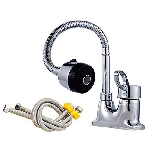 SK20 ツーホール式 シャワー 切り替え付き 混合水栓 自由可動 洗面用 蛇口 シングルレバー シャワーノズル シャ