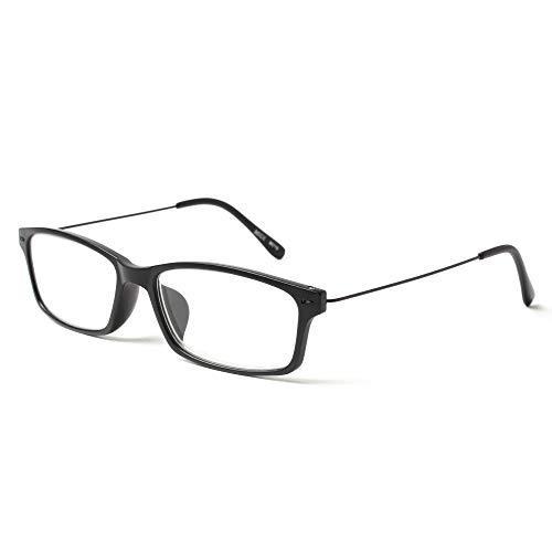 MIDI-ミディ 老眼鏡 UVカット 知的でスッキリデザインの極細テンプル リーディンググラス メンズ オールブラッ? 老眼鏡、シニアグラス