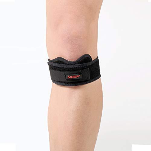 AIDER膝蓋骨サポーターソフトなクッションパッド＆筋肉の疲労度減少と早い回復様々なスポーツ活動  右用