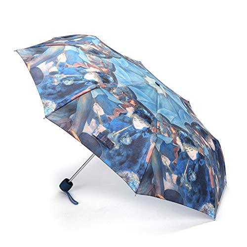超軽量で防風の折りたたみ傘ギフト傘日焼け止めUV傘アートスタイルブルー ズトイビー