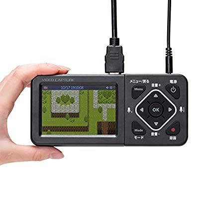 サンワダイレクト ビデオキャプチャー デジタル保存 PC不要 USB/SD/HDD 保存 HDMI/AV入力 モニター付き 400-MEDI034