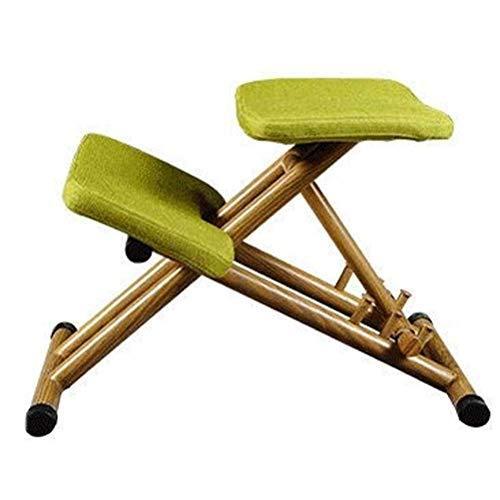 最大76%OFFクーポン人間工学に基づいたニーリングチェア、調節可能なオフィスウッドニースツール姿勢矯正椅子角度付きシートで