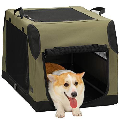 Petsfit 折りたたみソフトクレート ポータブルケージ ペットハウス 犬 猫 ポータブルケージ 持ち手付き  折りたたみ簡単！急な来客時やアウトドアに :a-B08T8X4WTK-20220425:revol market - 通販 - Yahoo!ショッピング