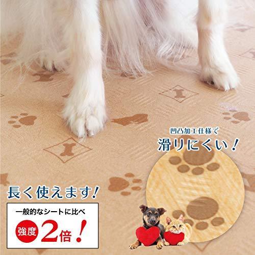 ラグリエ ペットマット 犬 猫 いろいろな動物に対応 肉球ウッド 約90×900cm 猫
