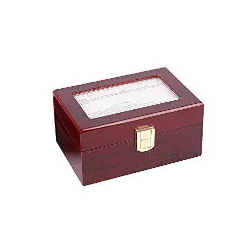 Whatna 時計ケース 3本 腕時計 収納ボックス インタリア用 木材 防水 耐衝撃 収納ケース時計携帯 旅行・出張