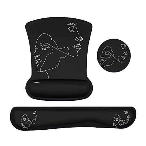 MOSISO リストレスト マウスパッド＆キーボードセット 人間工学 手首 腱鞘炎対策 手首クッション ネオプレン生?