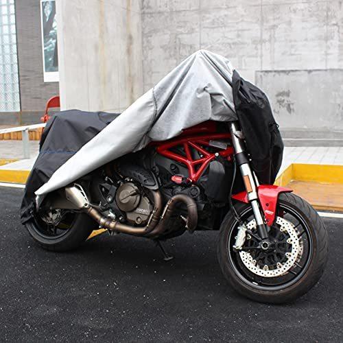 FENRIR 420D ブラック トバイクカバー バイク カバー 耐熱層 高機能防水 耐熱 撥水 UVカット 丈夫な厚手生地 盗難 ? :a
