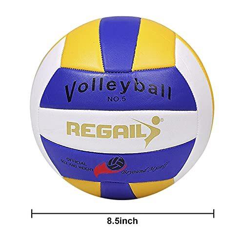 バレーボール 5号 学生用 練習 ボール 空気ポンプ ボールネット エアピン 4点セット 丁寧縫製 弾力性 衝撃吸収 a