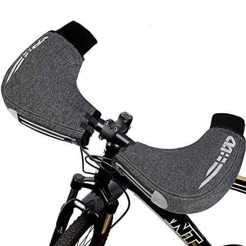 自転車ハンドルカバー 防寒 防風 バイク グローブ マウンテンバイク ハンドルウォーマー バイク用ハンドルカ ハンドルカバー I Drain Be