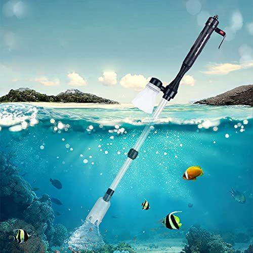 開店記念水槽水換え 水交換ポンプ 砂利クリーナー 水槽砂利掃除機 電動式 電源 電池２つの給電方法 水替え 砂掃除 魚 掃除 用品 Moneystore Be