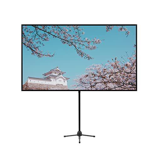 80インチ 16:9 プロジェクタースクリーン 自立式 プロジェクター スクリーン プロジェクター用 スクリーン 自立式 80
