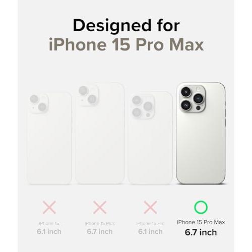 Ringke iPhone 15 Pro Max ケース ストラップホール付き 全透明 ラメ