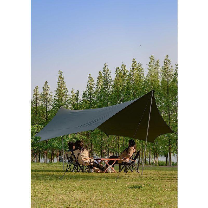 【国産】 TOMOUNT タープ tc 八角形 ポリコットン タープ 5m 焚き火可能 遮光 遮熱 難燃 キャンプタープ 天幕シェード (510cm* 【O1950020963】(11449円)