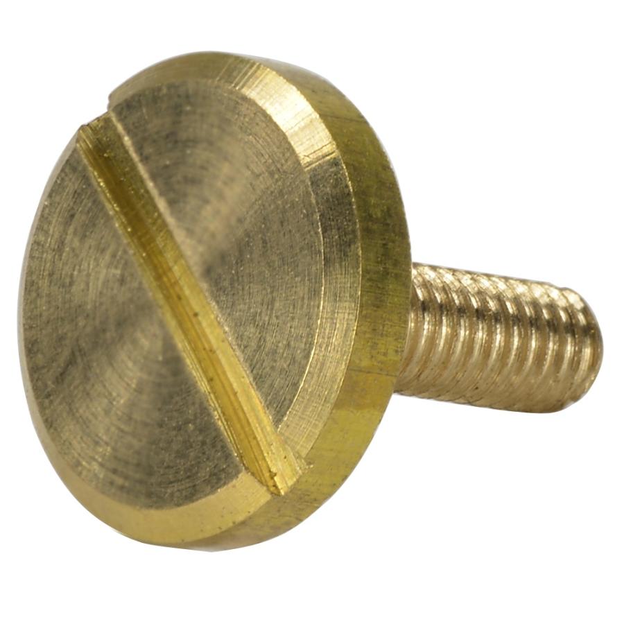 真鍮ネジ M3×10mm 直径10mm マイナスねじ [ 10個セット ] ブラス