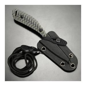 FOX Edge ネックナイフ 005 ブラック/グレー G10ハンドル FE-005