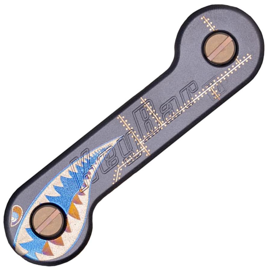 KeyBar キーオーガナイザー Stealth Bomber チタン製 ノーズアート TKB