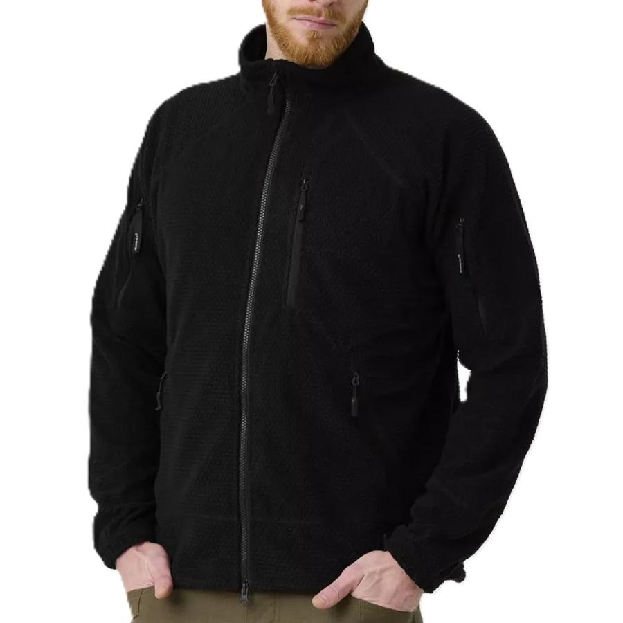 HELIKON-TEX ジャケット ALPHA TACTICAL JACKET グリッドフリース BL-ALT-FG [ ブラック / レギュラー/Lサイズ ][blaltfg01b05] HELIKON-TEX ジャケット ALPHA TACTICAL JACKET グリッドフリース BL