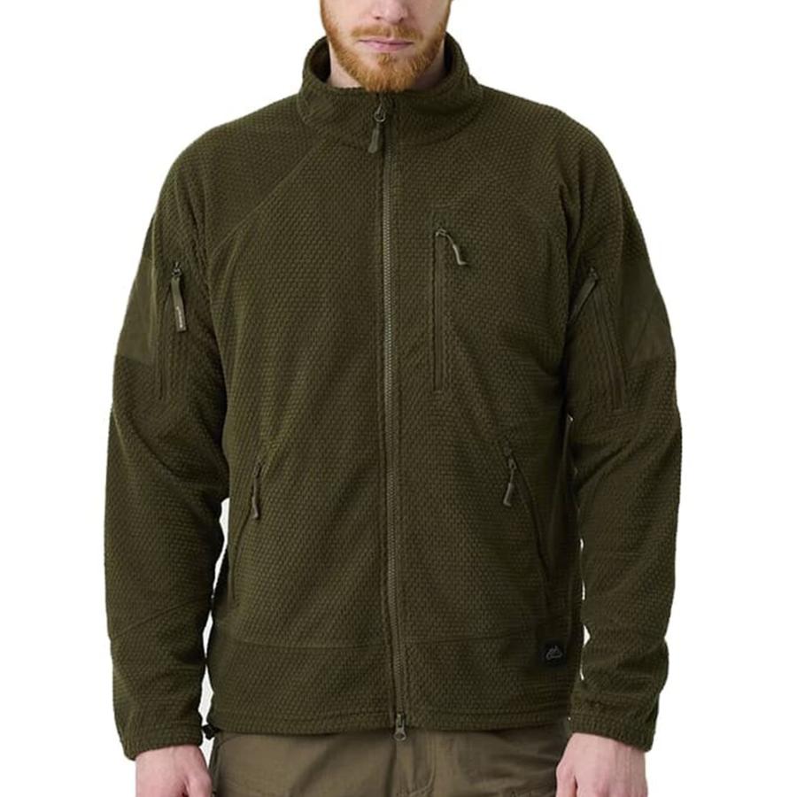 HELIKON-TEX ジャケット ALPHA TACTICAL JACKET グリッドフリース BL-ALT-FG [ オリーブグリーン / レギュラー/Mサイズ ][blaltfg02b04] HELIKON-TEX ジャケット ALPHA TACTICAL JACKET グリッドフリース BL