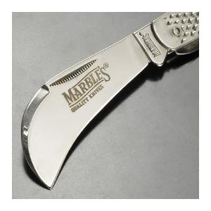 MARBLES 折りたたみナイフ Hawkbill ステンレス MR409