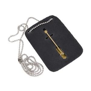 ボストンレザー バッジホルダー 4050-1 ネックチェーン付 四角|BOSTON