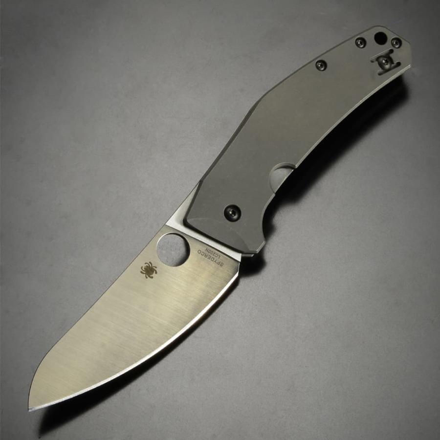 Spyderco 折りたたみナイフ SPYDIECHEF チタニウムハンドル Spyderco 折りたたみナイフ SPYDIECHEF チタニウムハンドル