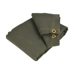 キャンバスタープ 16oz 蝋引き帆布 ターポリン 軍幕 OD色 [ 8×10ft