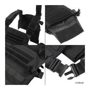 プレートキャリア ブラック 黒 コンドル 中古即納』{MIL} ノーブランド CONDORタイプ プレートキャリア BK