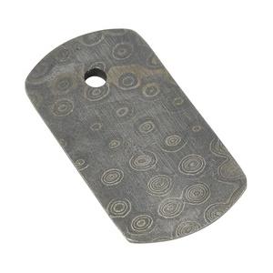 ドッグタグ GRINDWORX ダマスカス鋼製 ドックタグ 認識票 DOG TAG 識別