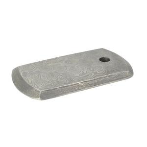 ドッグタグ GRINDWORX ダマスカス鋼製 ドックタグ 認識票 DOG TAG つや