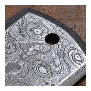 ドッグタグ GRINDWORX ダマスカス鋼製 ドックタグ 認識票 DOG TAG つや