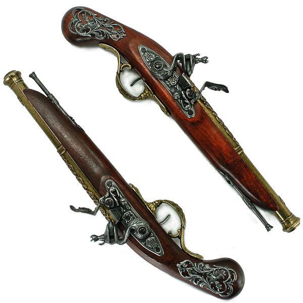 DENIX モデルガン 古式銃 2丁セット フリントロック 2-1196/L