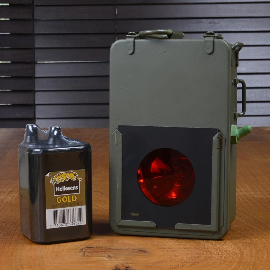 フランス軍？　シグナルライト フランス軍放出品 シグナルライト デッドストック バッテリー付