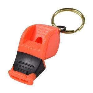 【未使用保管】ポーター コンパクト ホイッスル レザー キーフック付き 防災グッズ 笛 救助 ホイッスル スポーツ FOX40 120dB ソニック