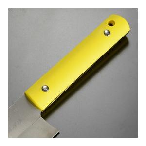 サビナイフ４ 出刃鯱 出刃包丁 イエロー Gサカイ 出刃包丁 サビナイフ4 シャチ 片刃 イエロー ジーサカイ