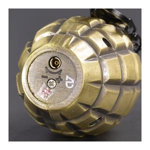 ターボライター グレネード型 カラビナ付 [ 古美真鍮 ] ガス