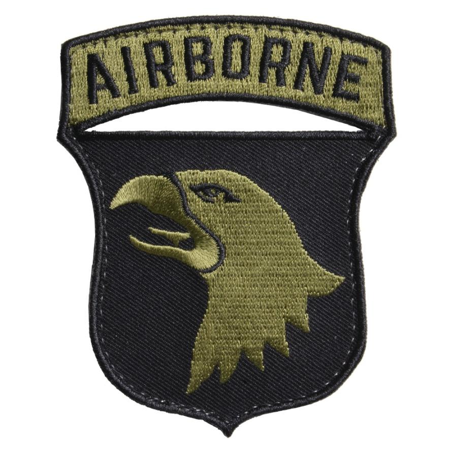 AIR BORNE ワッペン 第101空挺師団 REPSGEAR ベルクロ式 [ 左向き