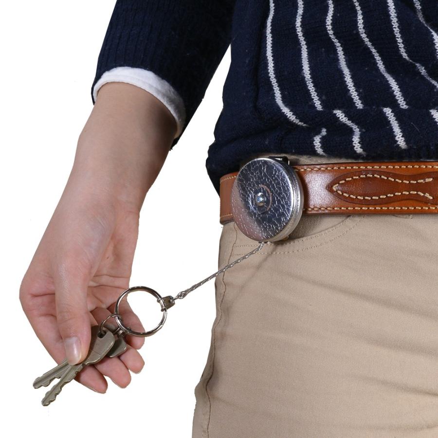KEY-BAK（キーバック） キーホルダー 巻取り式 ステンレススチール
