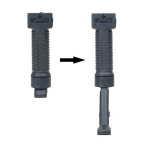 バイポッドグリップ 樹脂製 20mmレール対応 KW-BP-001 フォアグリップ