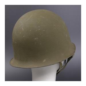 フランス軍放出品 M1951 スチールヘルメット 前期型 二層構造 [ 並下品